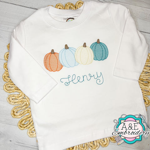 Boy’s LS Preppy Pumpkin Shirt