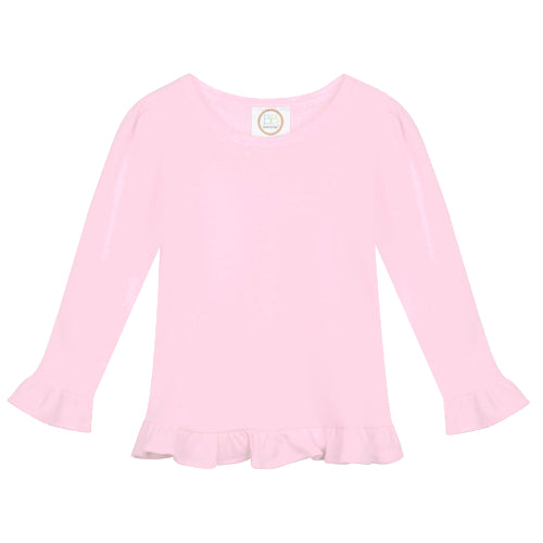 Pink Long Sleeve Embroidered Nutcracker Ruffle Shirt